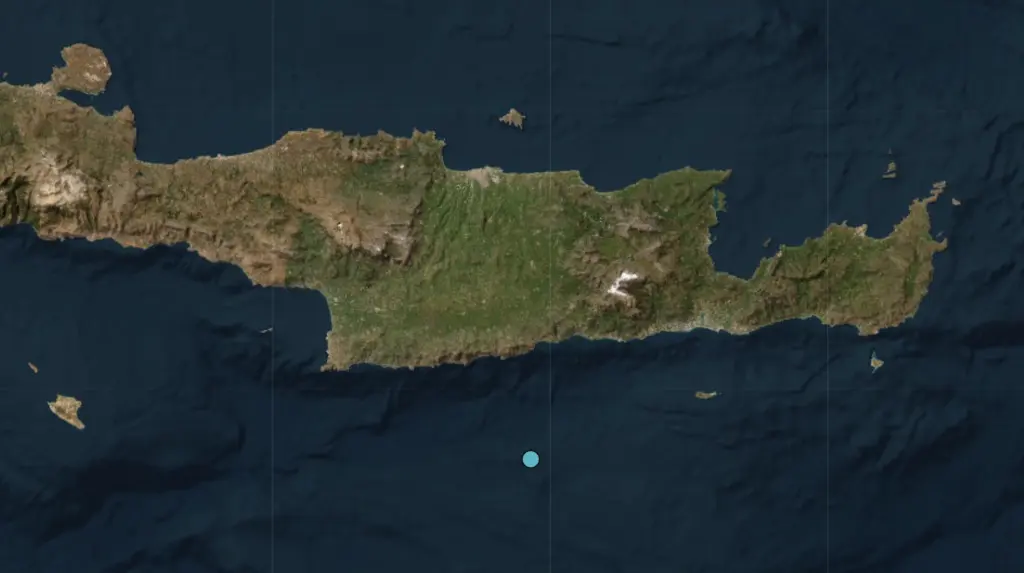 Σεισμός 3,6 Ρίχτερ ανοιχτά του Ηρακλείου Κρήτης